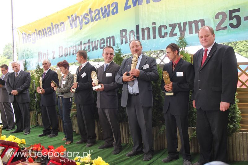 Wręczenie nagród na XVIII Regionalnej Wystawie Zwierząt Hodowlanych w Szepietowie