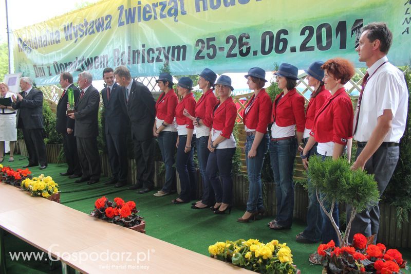 Wręczenie nagród na XVIII Regionalnej Wystawie Zwierząt Hodowlanych w Szepietowie