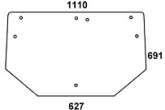 JOHN DEERE szyba tylna  5300, 5400, 5500, 5310, 5410, 5510