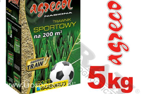 Trawa, nasiona trawy BARENBRUG / AGRECOL SPORT masa: 5 kg, na 200m2,  trawnik sportowy