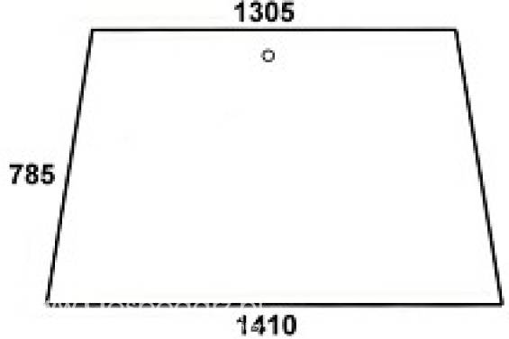 FENDT - szyba przednia / tylna przezroczysta