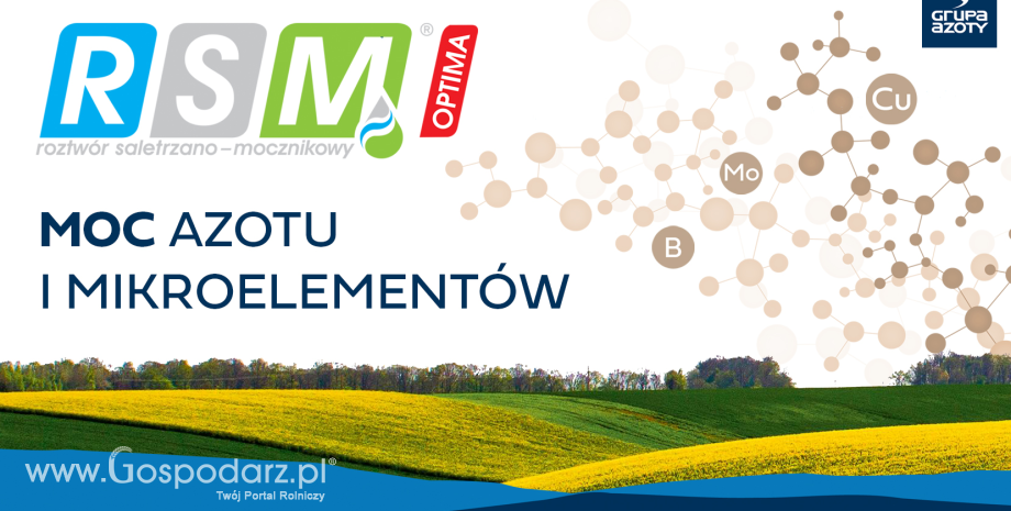 Grupa Azoty poszerza portfolio produktowe o RSM® OPTIMA – nawóz wzbogacony o mikroelementy komplementarne w nawożeniu polowym