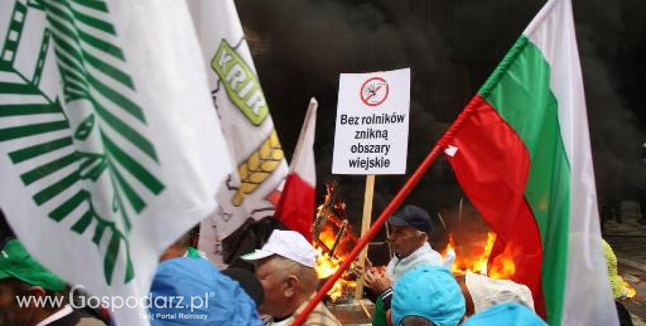 Protest polskich rolników w Brukseli